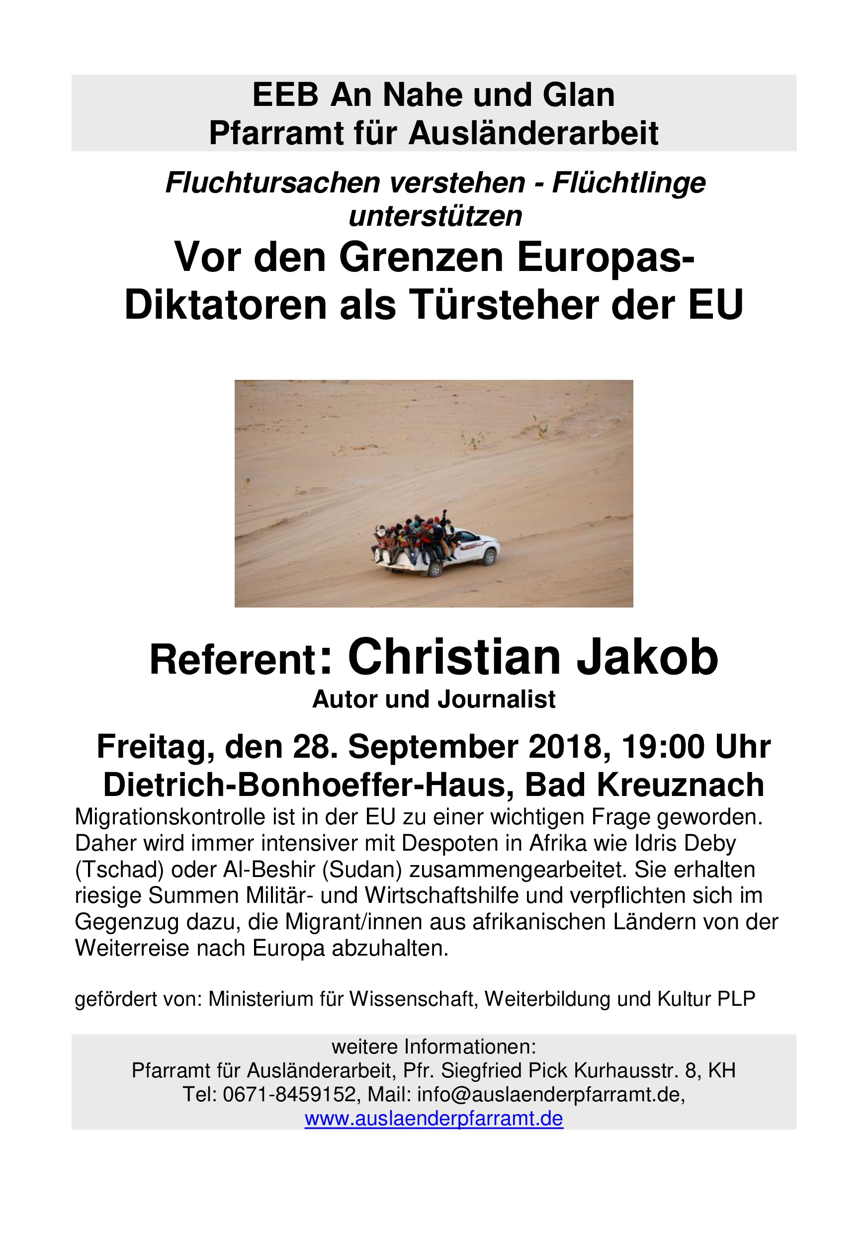 Anstehende Veranstaltungen Vor Den Grenzen Europas Diktatoren